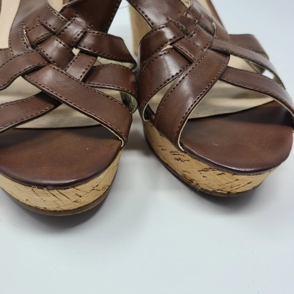 Guess | Strappy Kayce Wedge Platform Sandals (Size 8M)